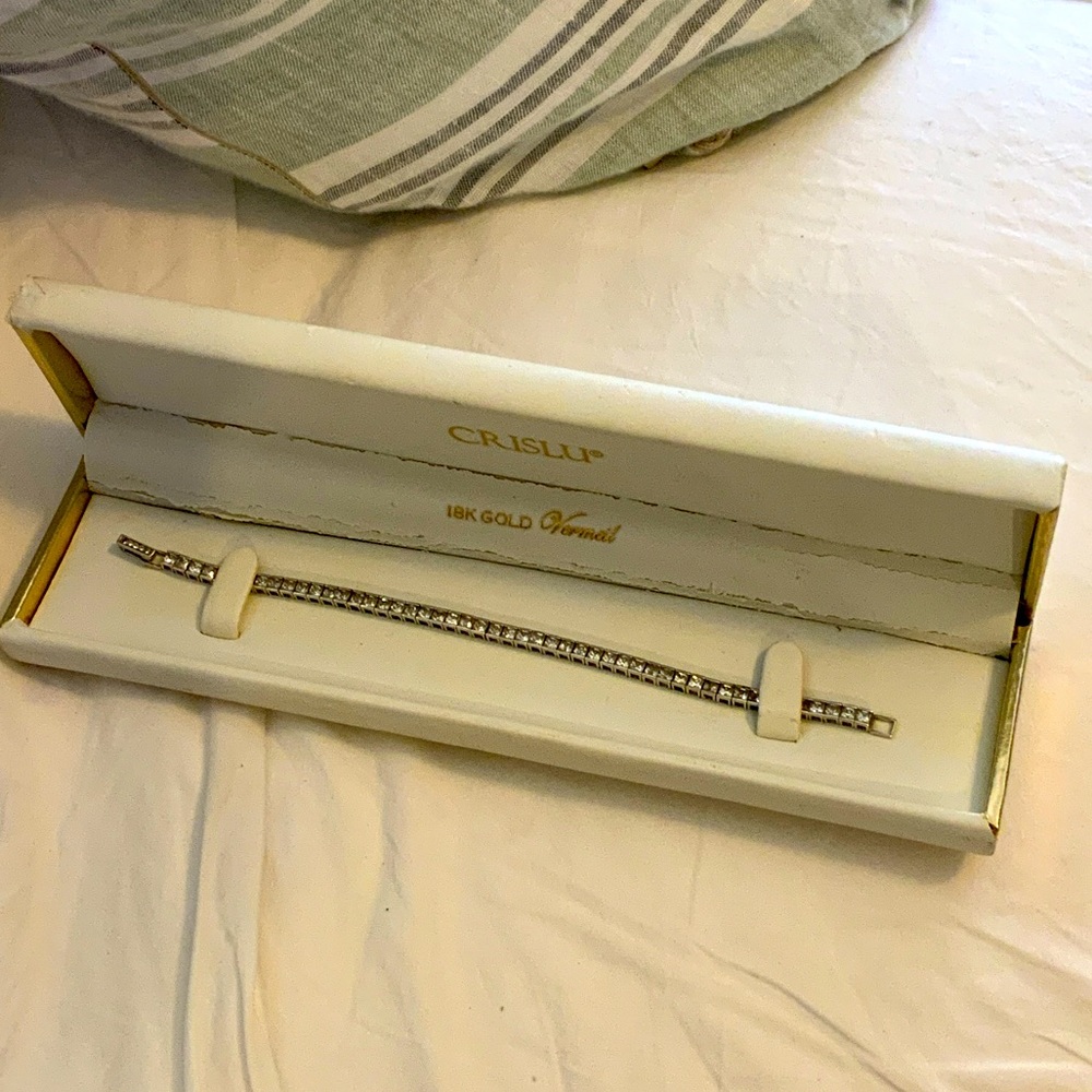 Crislu Silver and Gold Bracelet